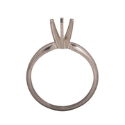 14KW, 14KW/14KY & Platinum Round Solitaire 6mm Center Stone 6-Prong Die Struck - Otto Frei