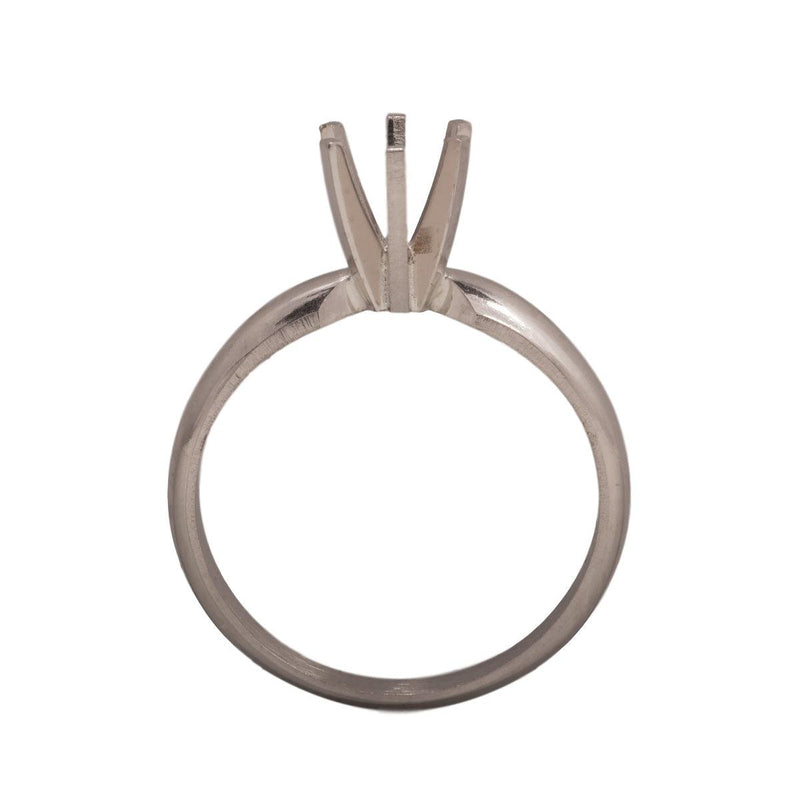 14KW, 14KW/14KY & Platinum Round Solitaire 6mm Center Stone 6-Prong Die Struck - Otto Frei