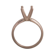 14KW, 14KW/14KY & Platinum Round Solitaire 7.5mm Center Stone 4-Prong Die Struck - Otto Frei