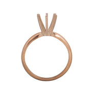 14KW, 14KW/14KY & Platinum Round Solitaire 7mm Center Stone 6-Prong Die Struck - Otto Frei