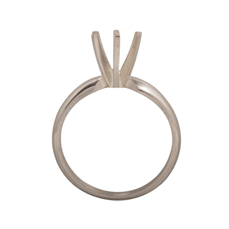 14KW, 14KW/14KY & Platinum Round Solitaire 7mm Center Stone 6-Prong Die Struck - Otto Frei