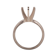 14KW, 14KW/14KY & Platinum Round Solitaire 8mm Center Stone 6-Prong Die Struck - Otto Frei