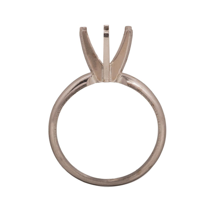 14KW, 14KW/14KY & Platinum Round Solitaire 8mm Center Stone 6-Prong Die Struck - Otto Frei