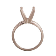 14KW, 14KW/14KY & Platinum Round Solitaire 9mm Center Stone 4-Prong Die Struck - Otto Frei