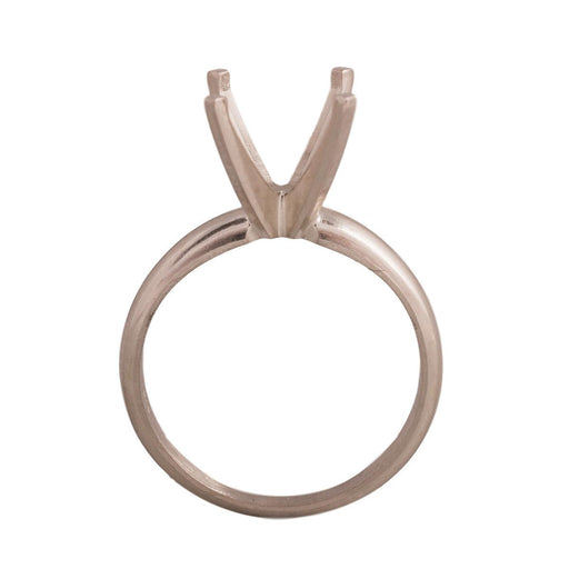 14KW, 14KW/14KY & Platinum Round Solitaire 9mm Center Stone 4-Prong Die Struck - Otto Frei