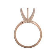 14KW, 14KW/14KY & Platinum Round Solitaire 9mm Center Stone 6-Prong Die Struck - Otto Frei