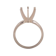 14KW, 14KW/14KY & Platinum Round Solitaire 9mm Center Stone 6-Prong Die Struck - Otto Frei