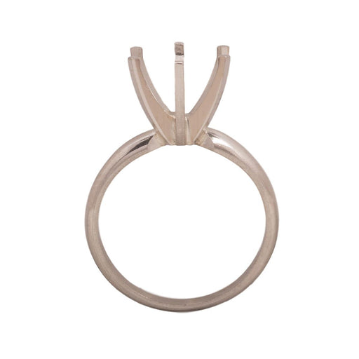 14KW, 14KW/14KY & Platinum Round Solitaire 9mm Center Stone 6-Prong Die Struck - Otto Frei