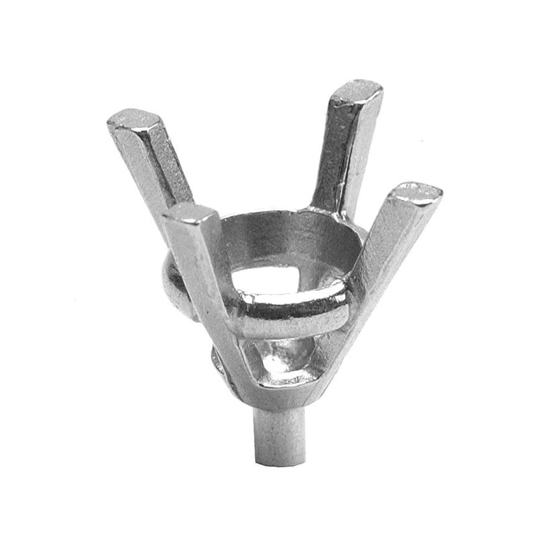 14KW, 18KW & Platinum Round Center Head with Peg 4-Prong Cast - Otto Frei