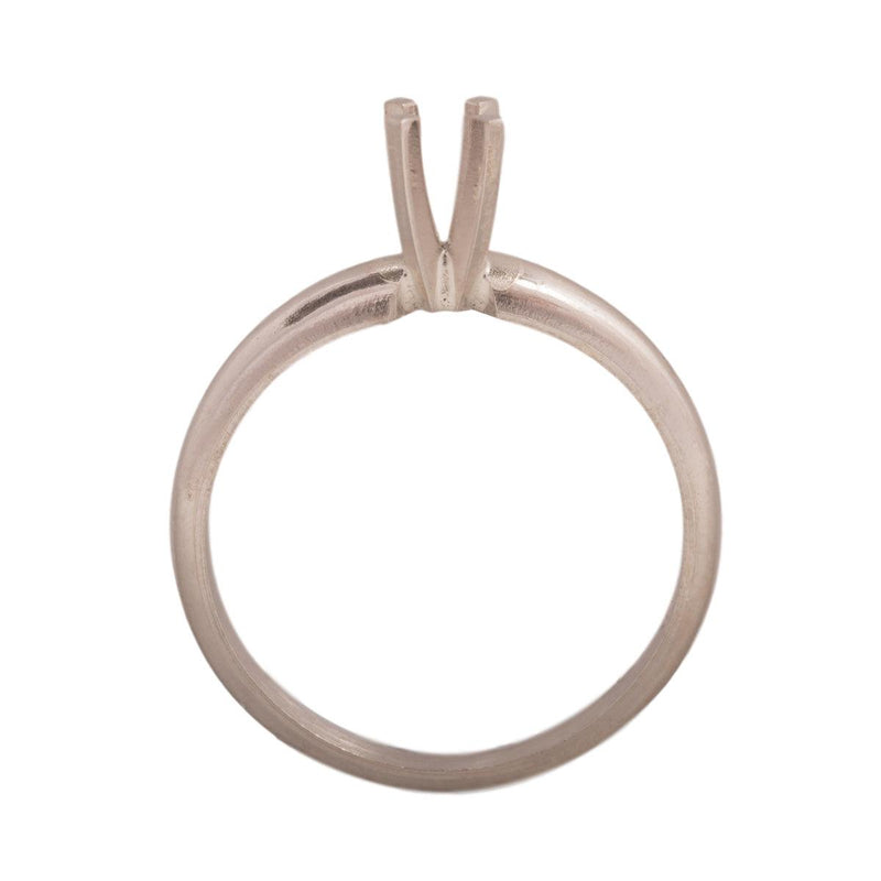 14KW & 14KW/14KY Round Solitaire 3.2mm Center Stone 4-Prong Die Struck - Otto Frei