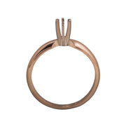 14KW & 14KW/14KY Round Solitaire 3.2mm Center Stone 6-Prong Die Struck - Otto Frei