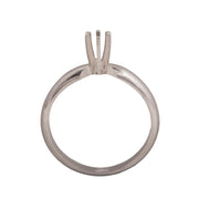 14KW & 14KW/14KY Round Solitaire 3.2mm Center Stone 6-Prong Die Struck - Otto Frei