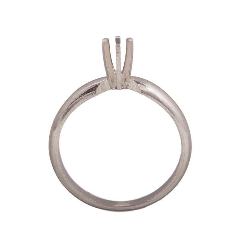 14KW & 14KW/14KY Round Solitaire 3.2mm Center Stone 6-Prong Die Struck - Otto Frei
