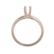 14KW & 14KW/14KY Round Solitaire 3.8mm Center Stone 4-Prong Die Struck - Otto Frei