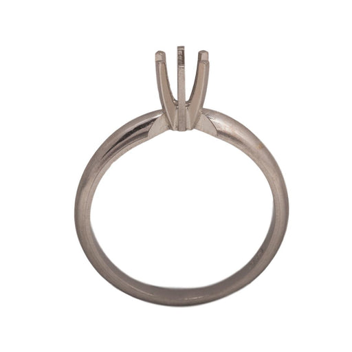 14KW & 14KW/14KY Round Solitaire 3.8mm Center Stone 6-Prong Die Struck - Otto Frei
