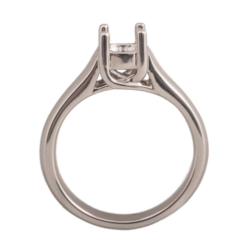 14KW & 18KW Round Solitaire Criss-Cross Ring Mountings-Round 5.75mm Center Stone - Otto Frei
