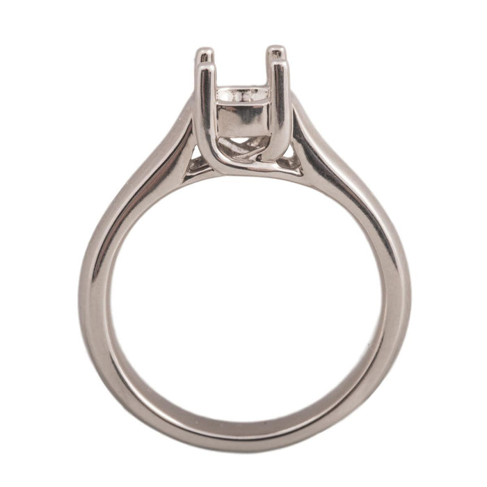 14KW & 18KW Round Solitaire Criss-Cross Ring Mountings-Round 5.75mm Center Stone - Otto Frei