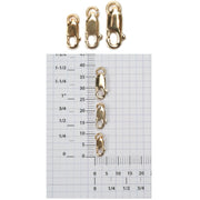 14KW & 18KY Rectangular Lobster Claw with Ring - Otto Frei