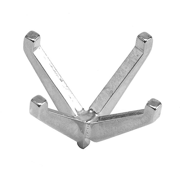 14KW & Platinum Emerald with Peg 4-Prong Die Struck - Otto Frei