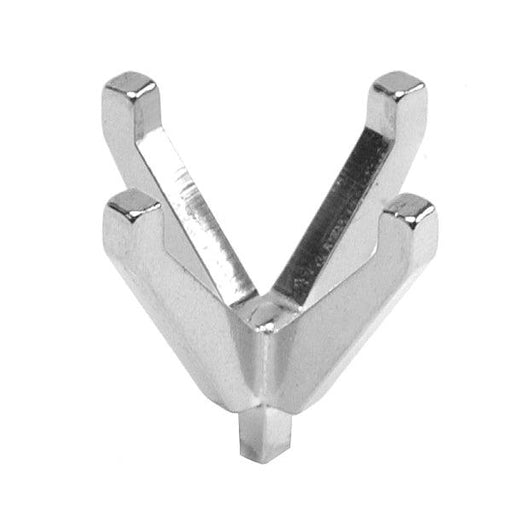 14KW & Platinum Oval with Peg 4-Prong Die Struck - Otto Frei