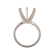 14KW & Platinum Round Solitaire 9.5mm Center Stone 6-Prong Die Struck - Otto Frei