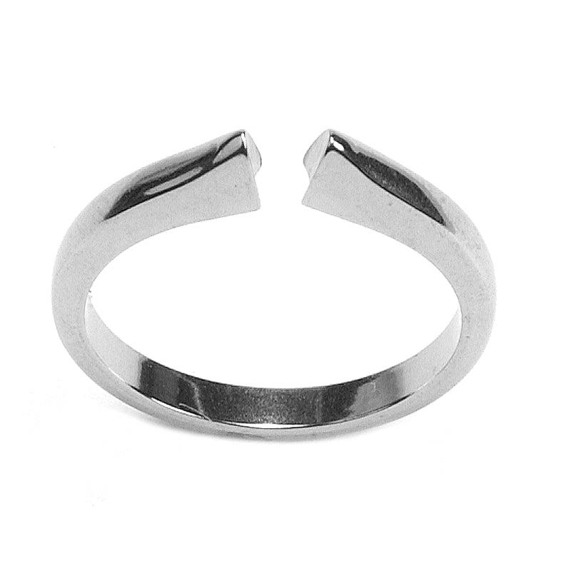 14KW Half Round Ring Shanks with Curved Ends-Fits Round High Tapered Bezels - Otto Frei