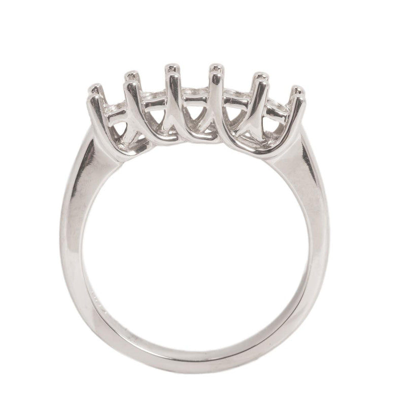 14KW Round 3.2mm 5-Stone Criss-Cross Ring Mountings - Otto Frei