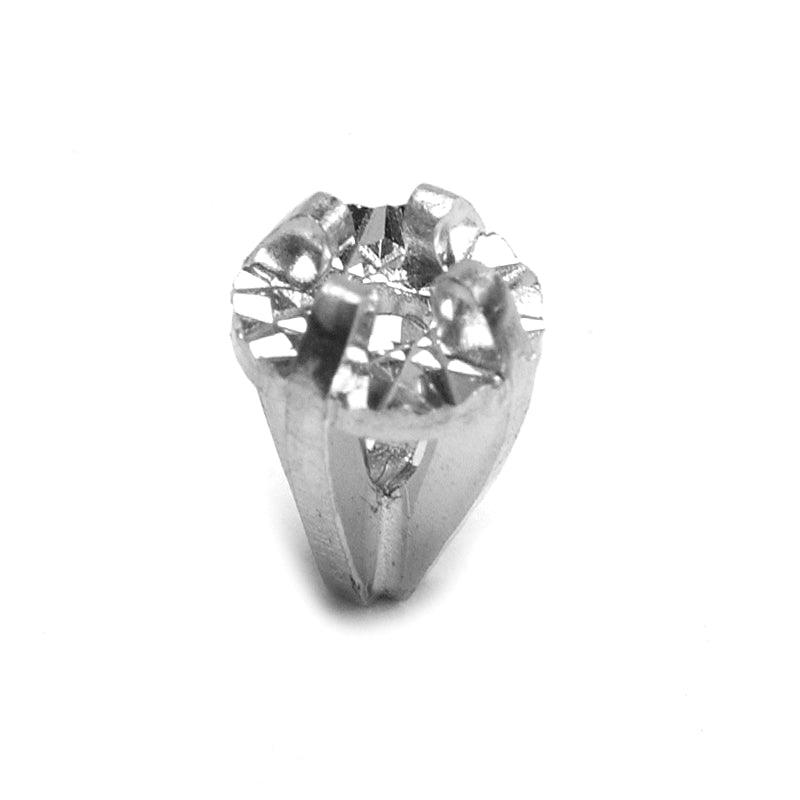 14KW Round Faceted Illusion 4-Prong Die Struck - Otto Frei