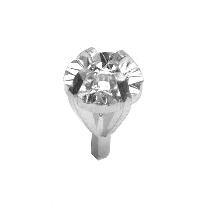 14KW Round Faceted Illusion with Peg 4-Prong Die Struck - Otto Frei