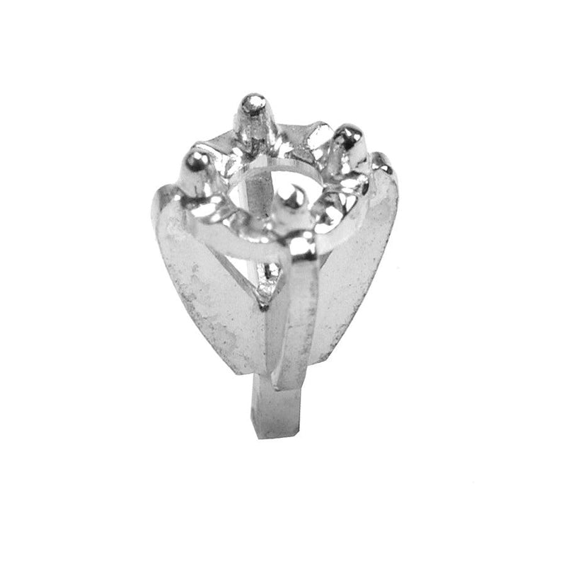 14KW Round Pin Point Illusion with Peg 4-Prong Die Struck - Otto Frei