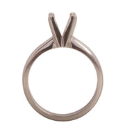 14KW/14KY & Platinum Round Solitaire 7mm Center Stone 4-Prong Extra Heavy Die Struck - Otto Frei