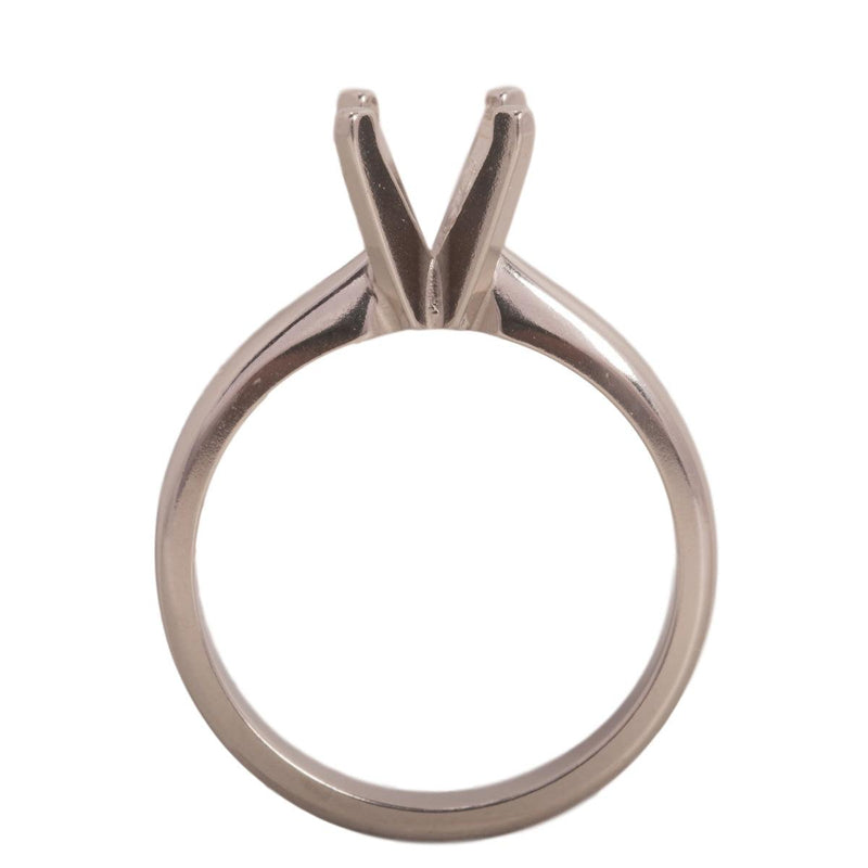 14KW/14KY & Platinum Round Solitaire 7mm Center Stone 4-Prong Extra Heavy Die Struck - Otto Frei