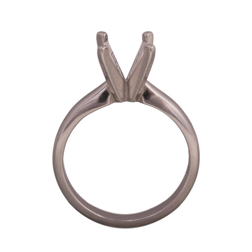14KW/14KY & Platinum Round Solitaire 8mm Center Stone 4-Prong Extra Heavy Die Struck - Otto Frei