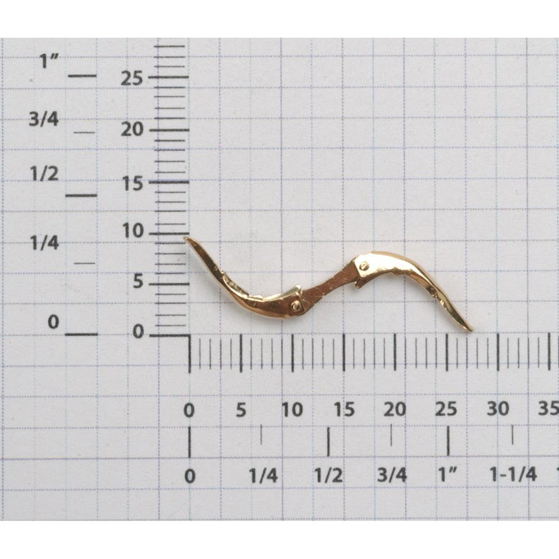 14KY, 14KW,14KP, 18KY, 18KW, 18KP & Platinum Lever Backs Only-No Wire-Joined - Otto Frei