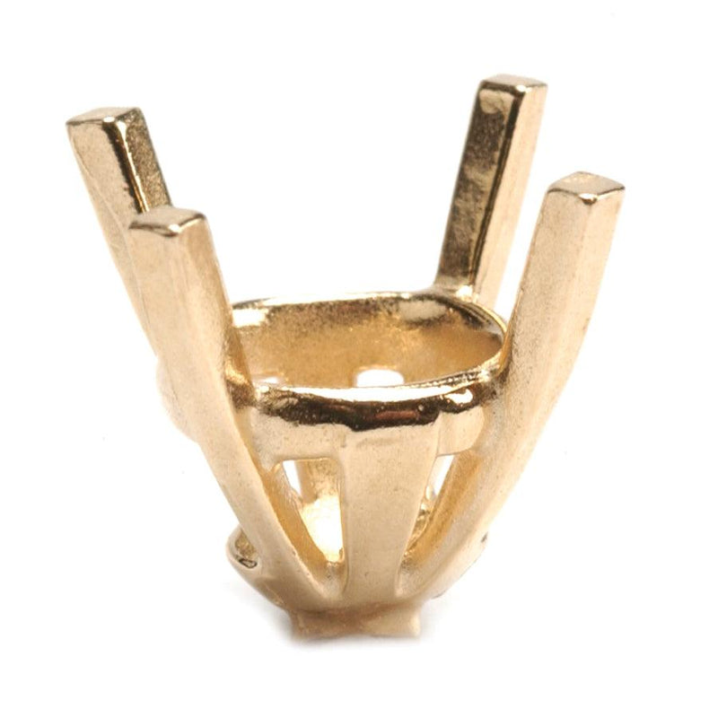 14KY, 14KW, 18KY, 18KW & Platinum Round Center Head 4-Prong Cast - Otto Frei