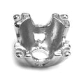 14KY, 14KW, 18KY, 18KW und Platinum Round Fish Tail 4-Prong Cast - 14K Weiß / .25ct (4,0mm)