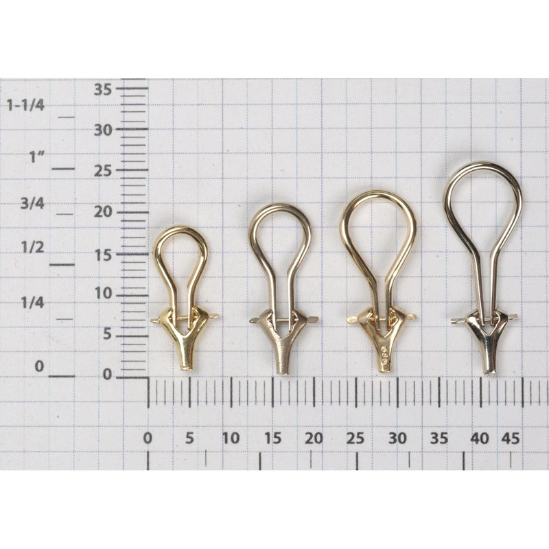 14KY, 14KW, 18KY & 18KW Omega Clips -Premium Quality - Otto Frei