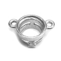 14KY, 14KW, 18KY y bisel cónico redondo de platino con asiento y anillos de salto fundidos - Amarillo de 14K / .10ct (3.0mm)