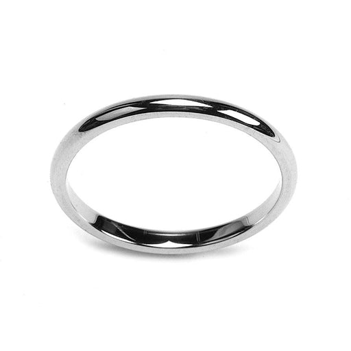 14KY & 14KW 2.0mm Half Round Wedding Bands - Otto Frei