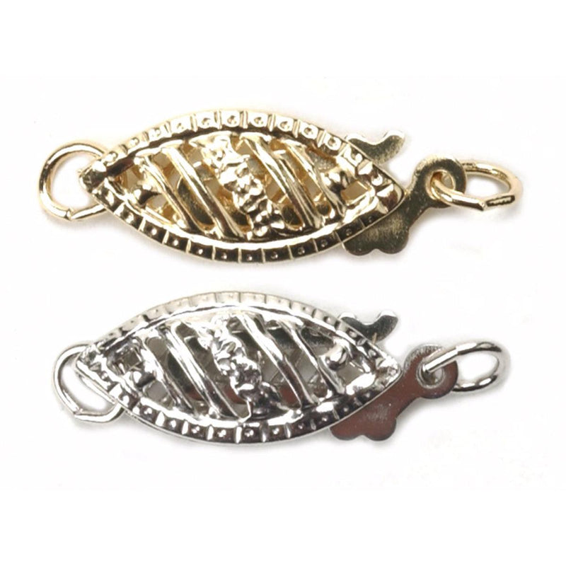 14KY, 14KW & 18KY Filigree Pearl Clasp - Otto Frei