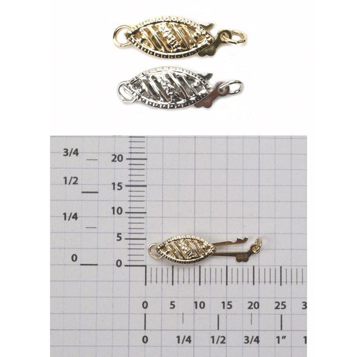 14KY, 14KW & 18KY Filigree Pearl Clasp - Otto Frei