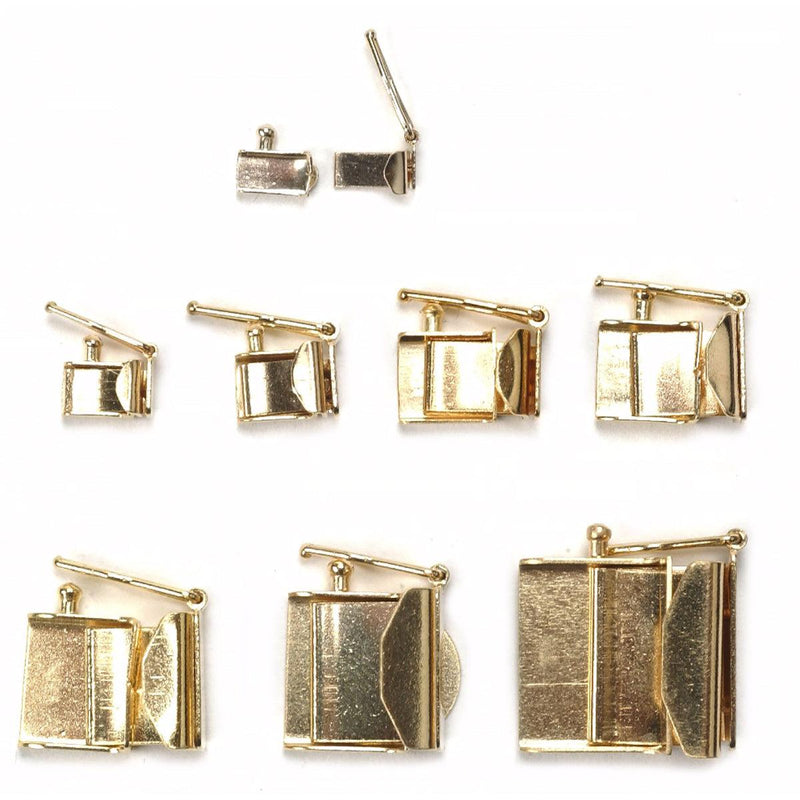 14KY, 14KW, & 18KY Open Box Solder-On Clasps - Otto Frei