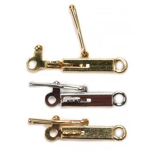 14KY, 14KW & 18KY Square Box Clasp 2.2mm x 8.0mm - Otto Frei