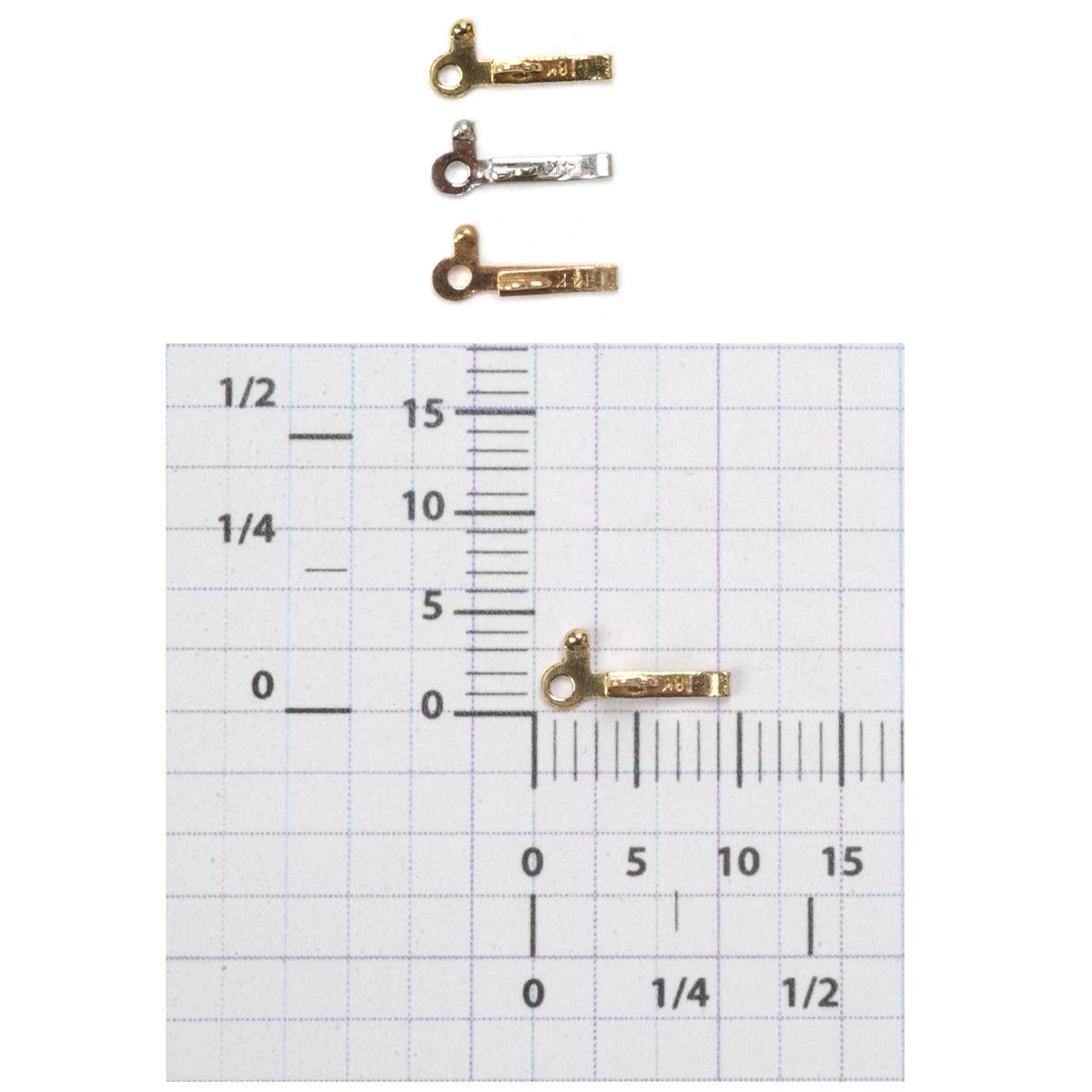 14KY, 14KW & 18KY Tongue Only for Box Clasp | OttoFrei.com — Otto Frei