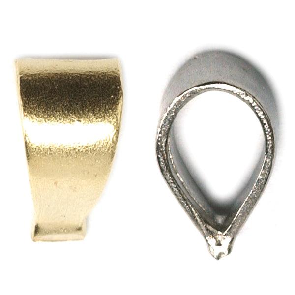 14KY, 14KW & Platinum Closed Solid Bail with 4mm Opening Cast - Otto Frei