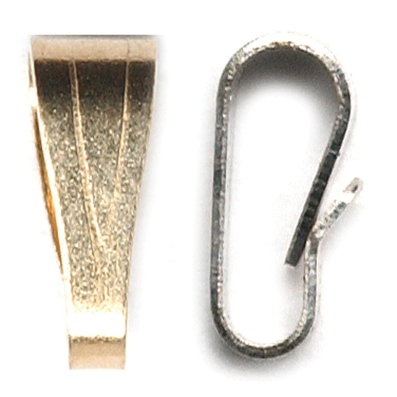 14KY, 14KW, 18KY & Platinum Snap On Bail with Opening - Otto Frei