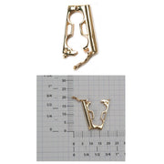 14KY 17.75 mm x 8 mm Pearl Shortener with Two 5 mm Holes - Otto Frei