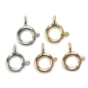 14KY, 18KY, 18KW & Platinum Closed Top 5.0mm Spring Ring - Otto Frei