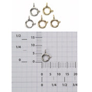 14KY, 18KY, 18KW & Platinum Closed Top 5.0mm Spring Ring - Otto Frei