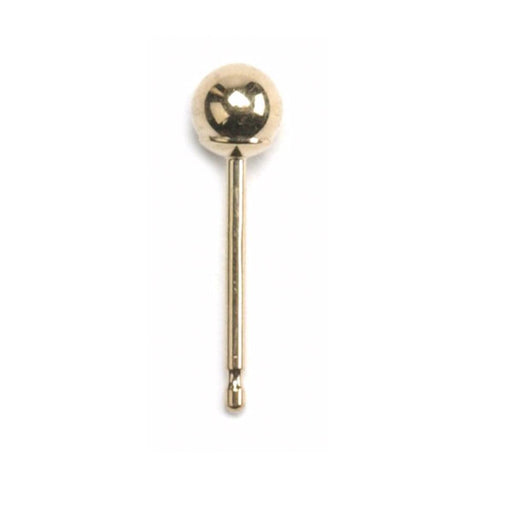 14KY Lightweight Ball Earrings - 3.0mm - Otto Frei